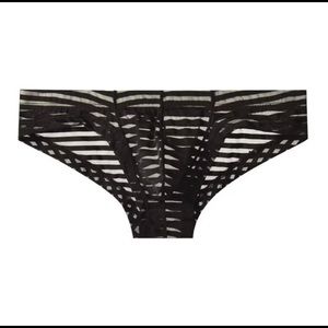 Black striped transparent stye